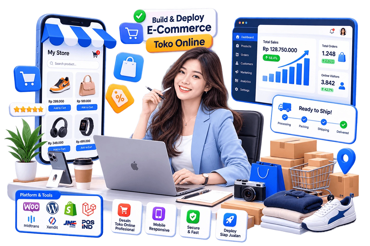 Visual Website Toko Online Modern